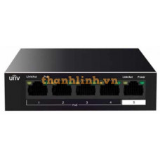 4-Port 10/100Mbps Ethernet PoE Switch UNV NSW2010-5T-POE-IN